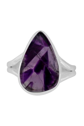 Super 23 Amethyst From Auralite 925 Silver Plated Ring s.10 Jewelry WR65-10015