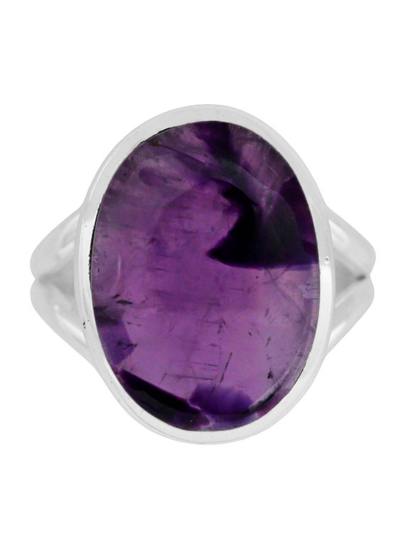 Super 23 Amethyst From Auralite 925 Silver Plated Ring s.6 Jewelry WR65-10012