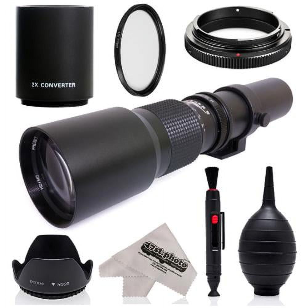 Super 500mm/1000mm f/8 Manual Telephoto Lens for Olympus OM-D E