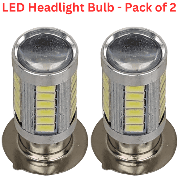 Super 6V LED Headlight Light Bulb BULB-L32 Motorcycle Light Bulb - Replacement for Motorbike Lamp, Pack of 2