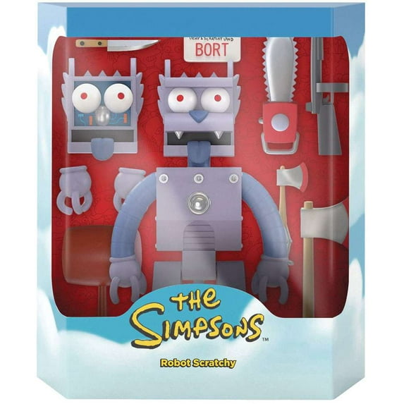 The Simpsons Ultimates Robot Scratchy 7-Inch Action Figure