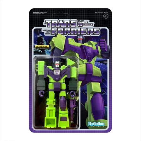 Transformers Wave 3 Devastator Evil Decepticon Retro ReAction Figure Super7