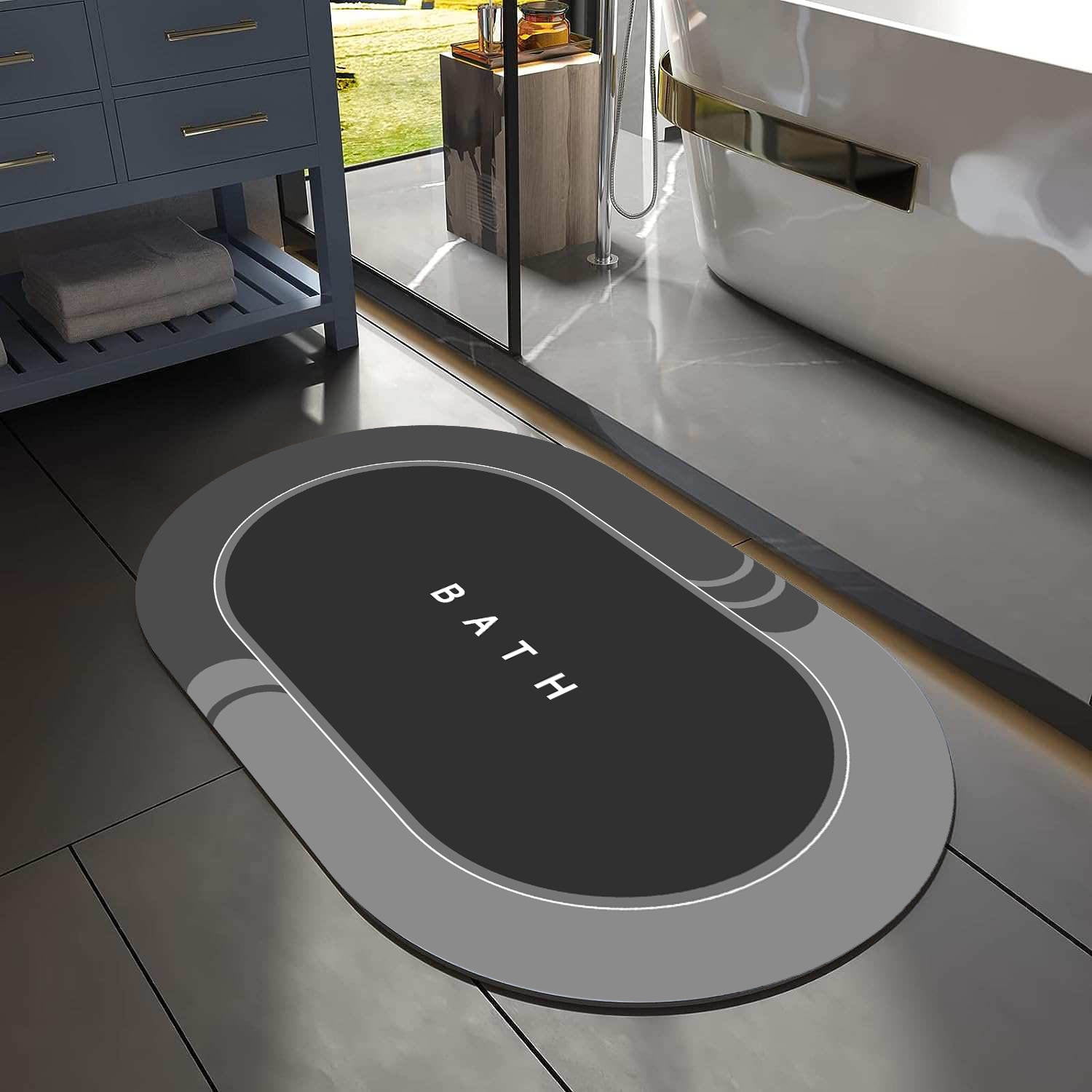Super Absorbent Bath Mat, Bath Floor Mats. For outside Bathtub or ...
