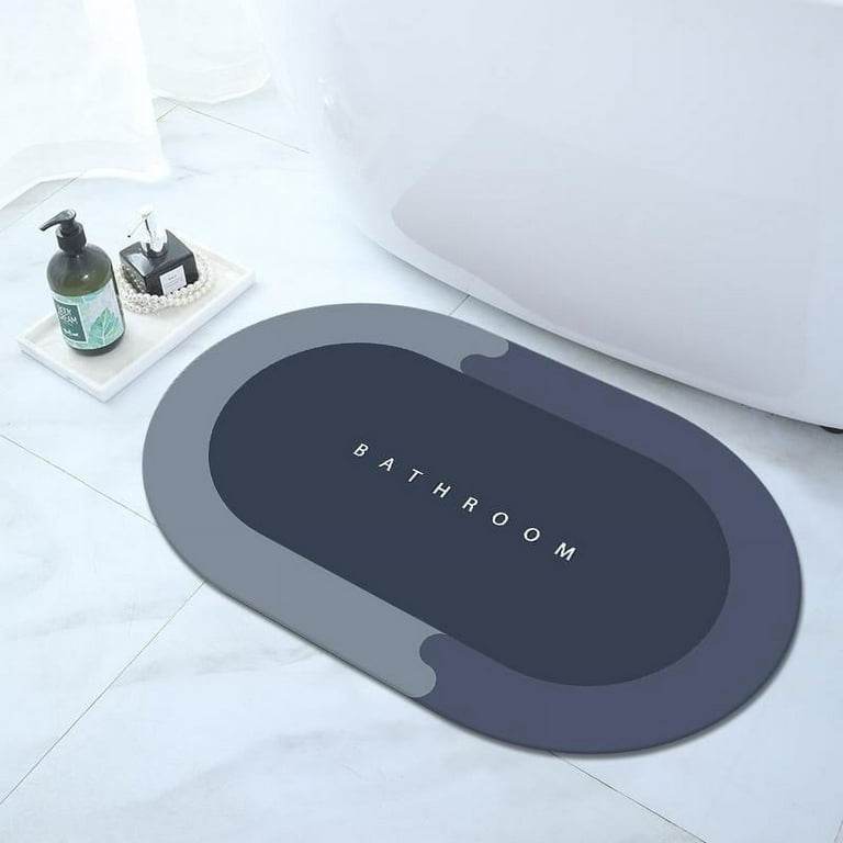INS Super Absorbent Bath Mat Quick Drying Bathroom Rug Non-slip Entrance  Doormat Nappa Skin Floor Mats Toilet Carpet Home Decor
