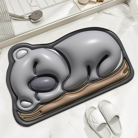 Super Absorbent Bath Mat Cute Bathroom Entrance Slip Mats Household Bathroom Absorbent Floor Mats Toilet-Drying Cushions Bathroom 30X40Cm AKLJWH