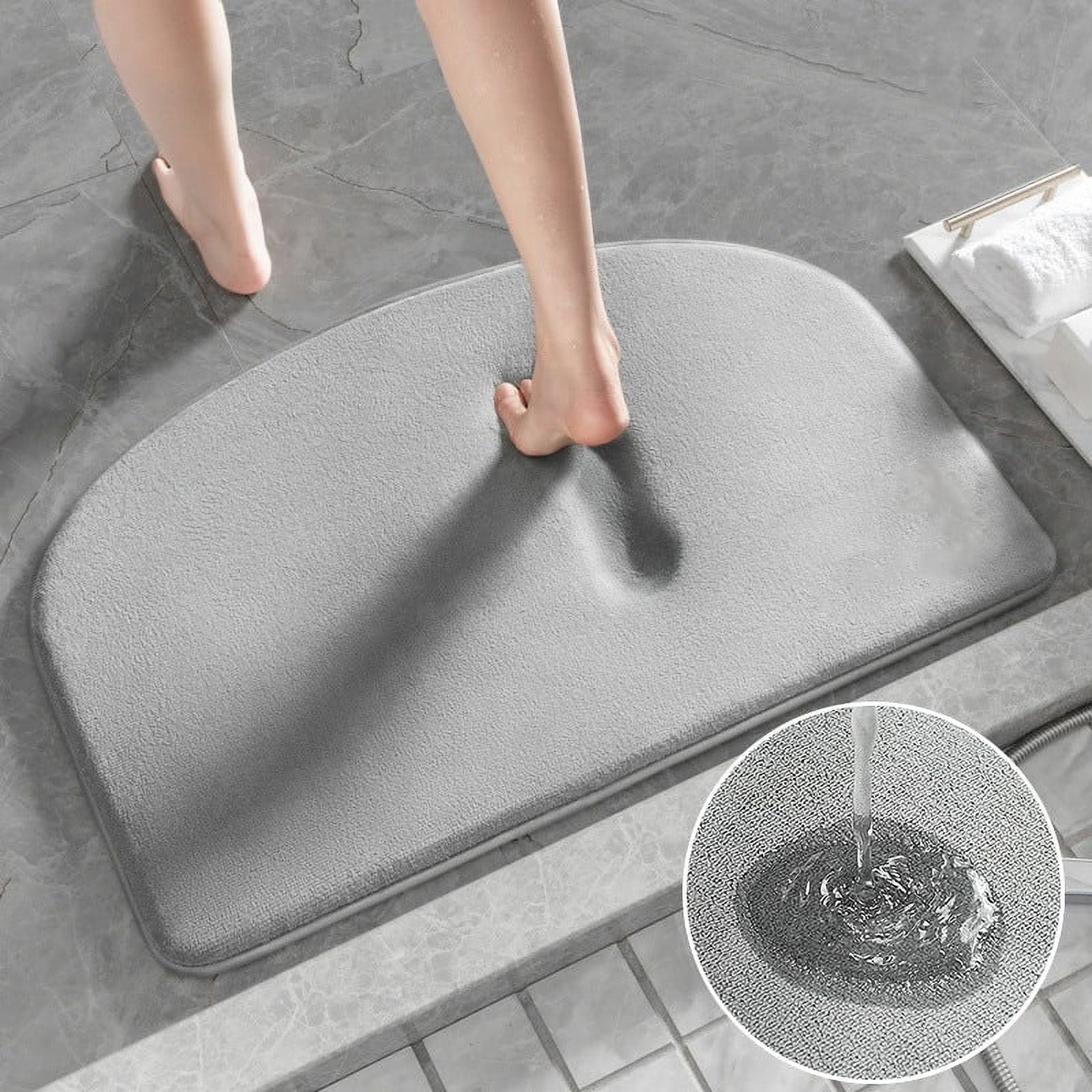 19.68x31.49 Memory Foam Bath Mat Bathroom mat Absorbent Anti-slip Mat  Floor Mats for Bath Room Shower 