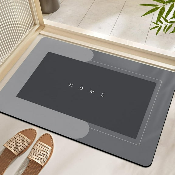 Super Absorbent Bath Mat,Quick Dry Super Absorbent Bath Mat Non Slip Washable Bath Rug,Shower Rug for in Front of Bathtub Shower Room