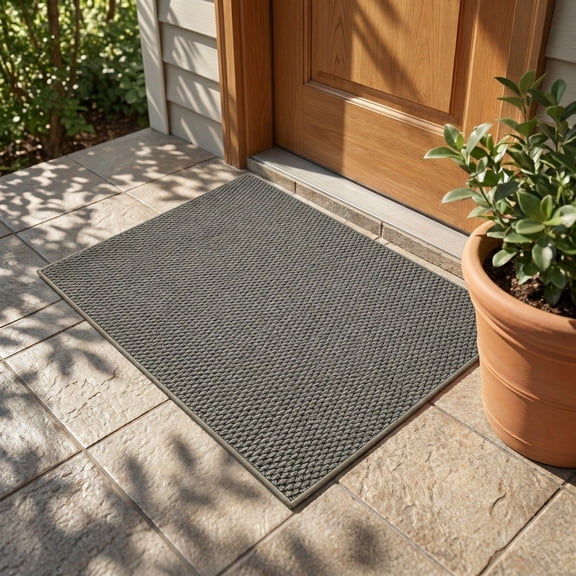 Super Absorbent Bath Mat, Ultra Thin Quick Dry Bathroom Rugs with Non Slip Rubber Backing, Low Profile Washable Floor Mats for Inside Shower, Outside Bathtub, Sink