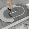 thumbnail image 1 of Super Absorbent Bath Mat and Rug, Non Slip Backing, Fast Drying Gray Bathroom Floor Mat, 16x24 Inch, for Shower Tub Kitchen Laundry Room, 1 of 6