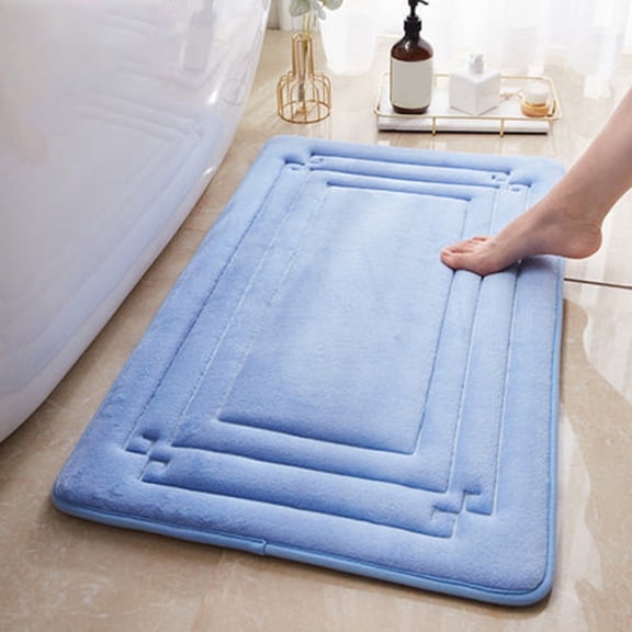 Super Absorbent Bathroom Floor Mat | Machine Washable & Non-Slip | Soft Golden Turtle Velvet Material | 40x60 Inch Bath Rug for Tub & Sink Areas | Includes 1 Mat