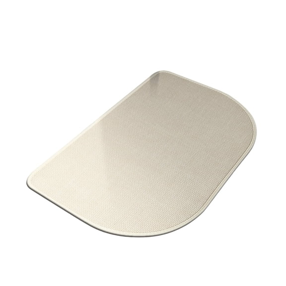 Super Absorbent Bathroom Rug Non Slip Waterproof Bottom Design, Durable Shower Floor Carpet For Kitchen Indoor Layout, Reusable Indoor Outdoor Foot Mat For Daily Water Absorption Use 大圆角-米色 - K