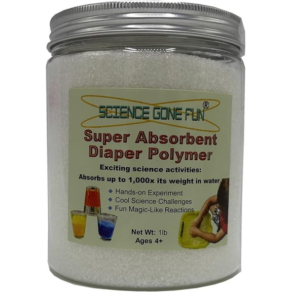 Super Absorbent Diaper Polymer STEM & Educational Use, Industrial & Scientific, 1 lb (16 oz)