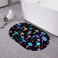 Super Absorbent Diatomaceous Earth Bath Mat Magic Mushrooms And Stars
