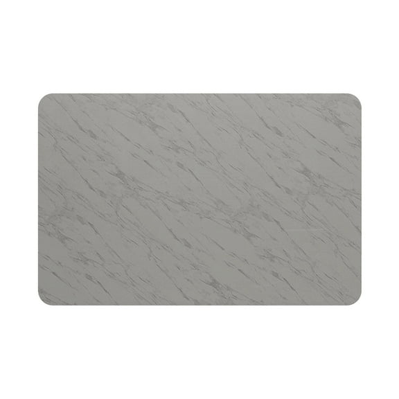 Super Absorbent Diatomite Drying Mat for Kitchen Counter | 12x16 Inch | Quick-Dry Coffee Mat | Non-Slip Rubber Back | Easy Clean | Modern Gray Design