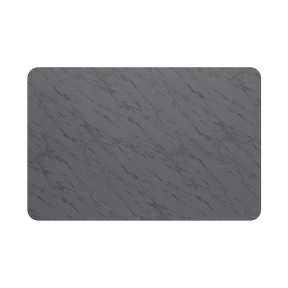 Super Absorbent Diatomite Drying Mat for Kitchen Counter | 12x16 Inch | Quick-Dry Coffee Mat | Non-Slip Rubber Back | Easy Clean | Modern Gray Design