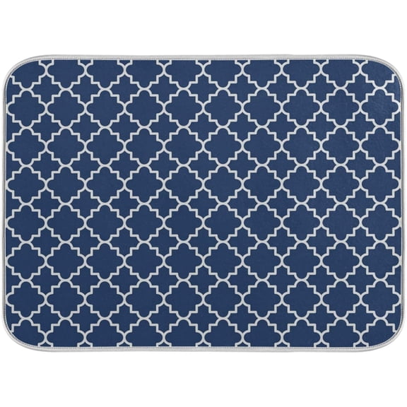 Super Absorbent Dish Drying Mat Microfiber Fast-Drying Dish Mat 16" x 18" Kitchen Dish Drying Pad Mandala Turquoise Teal Blue Green