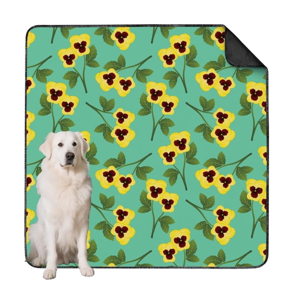 Super Absorbent Dog Training Pads 72x72 Inch, Washable Reusable Puppy Pee Pads, Quick-Dry Surface with Flower Print for Easy Cleanup and Maintenance