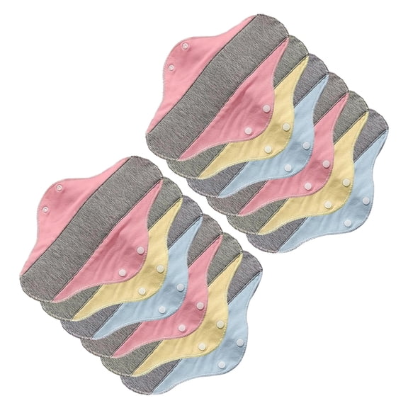 Super-Absorbent Feminine Pads Reusables for Heavy Flows, Washable Cloth Panty Liners