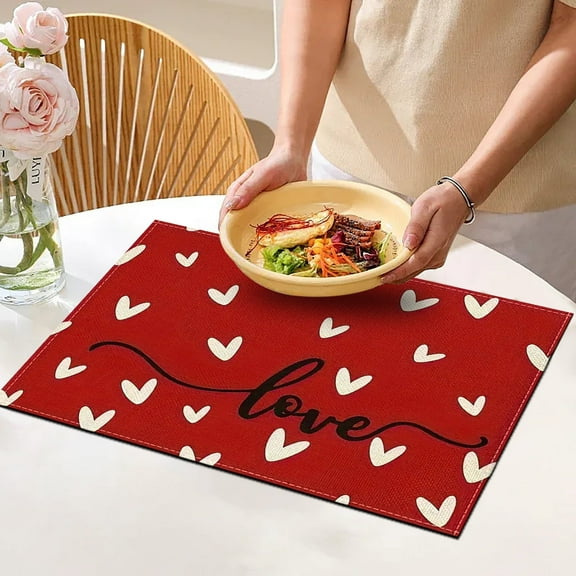 Super Absorbent Fine Fiber Kitchen Dish Mat - Medium-Sized Countertop Mat Drying Dishes, Fast-Absorbing Non-Slip, Machine Washable Easy Clean, Home Kitchen Countertop Organization, Red, 1pc