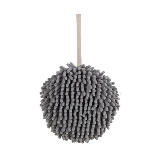 Super Absorbent Hand Towel with Hanging Sponge | Thickened Kitchen & Bathroom Drying Towel | Lint-Free Quick-Dry Wipe for Dishes & Hands | 17x17cm