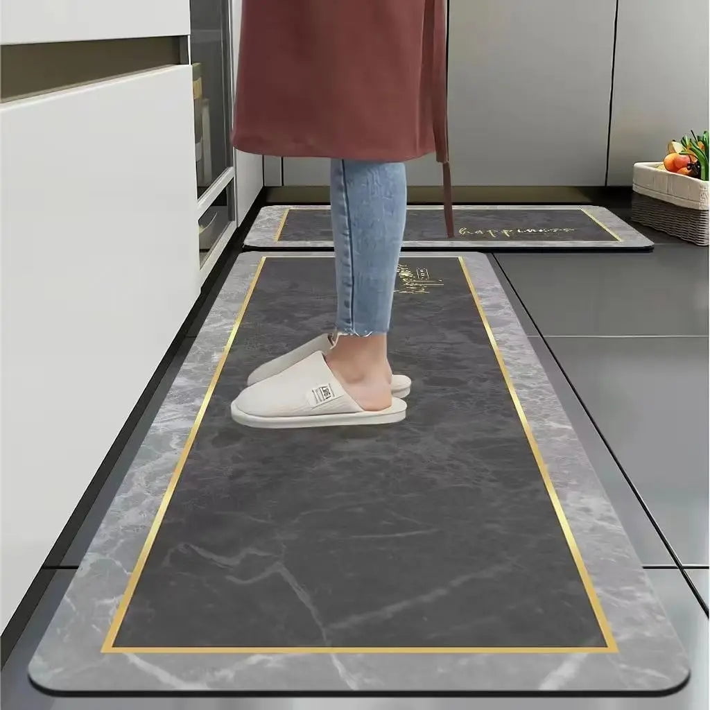 Super Absorbent Kitchen Floor Mat Diatom Mud Pad Bath Pad AntiSlip