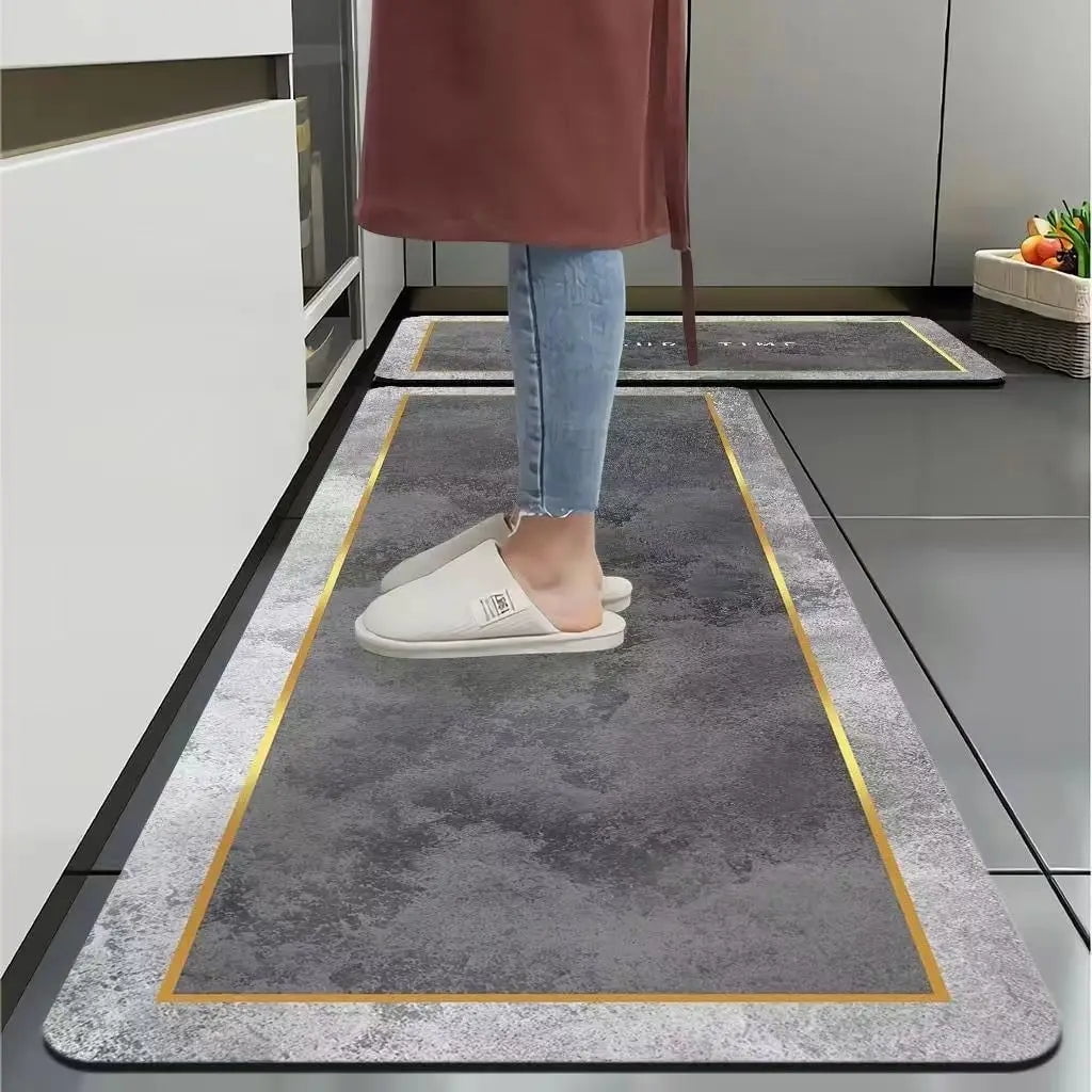 Super Absorbent Kitchen Floor Mat Diatom Mud Pad Bath Pad AntiSlip Carpet Kitchen Mats Wipeable