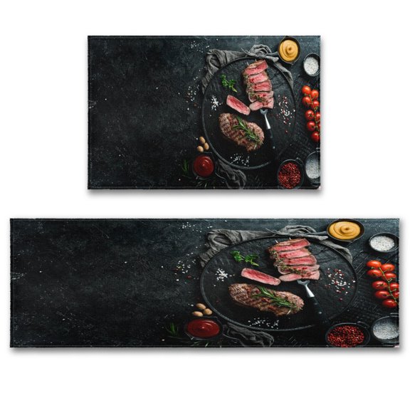 Super Absorbent Kitchen Floor Mat Soft Pad Bath Pad Anti-Slip Carpet Kitchen Mats Wipeable Wash Long Strip Carpet
