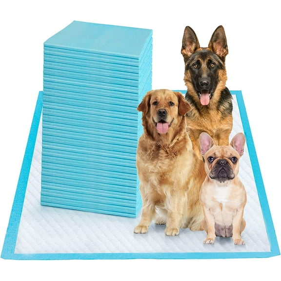 Super Absorbent & Leak-Proof Jumbo Size 24"x24" Pet Training Dog Pee Pads, Thicken Quick Dry Disposable Puppy Pee Pads, Potty Training Pads for Dogs Cats, Rabbits