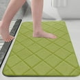 thumbnail image 1 of Super Absorbent Memory Foam Bathroom Rug, Non Slip Kitchen Mat & Bedroom Carpet, Soft Plush Floor Mat For Bath Tub & Shower, Washable Home Decor Rugs Green 40X60Cm, 1 of 6