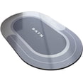 thumbnail image 1 of Super Absorbent Non-Slip mat, Quick Drying Bath mat and Dirt Resistant Bathroom Rug for Shower, Sink and Bathtub - 17" x 27" (Light Gray), 1 of 6
