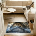 thumbnail image 1 of Super Absorbent Nonslip Bath Mat with 3D Visual Effect for Bathroom Floor Water Absorbing Quick Dry Doormat for Entrance Home Decor Non Slip Rug for Shower Laundry Room Washable Dirt Proof, 1 of 6