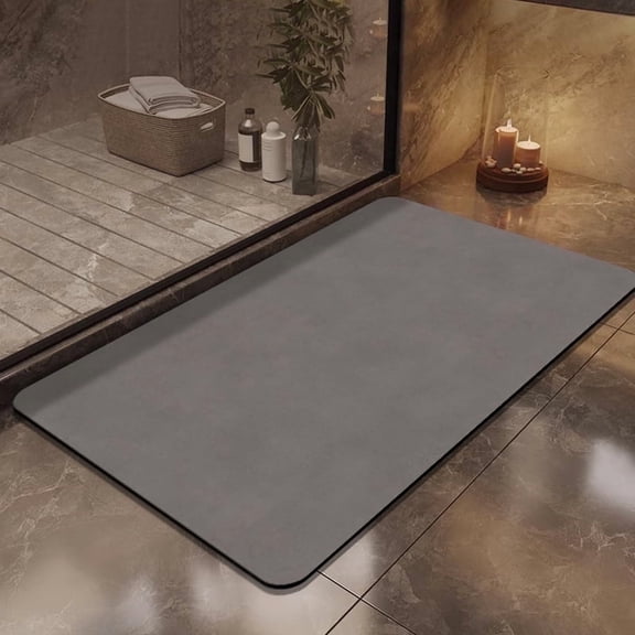 Jeoa Bathroom Rugs, Ultra Soft, Absorbent, Non-Slip Bath Mat, Machine Washable(Dark Gray,24"x35")