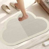 Super Absorbent Quick-Dry Bath Rug | Non-Slip Rubber Backing | Washable Modern Bathroom Floor Mat | 16X24 Inches | Multicolor Shower Rug for Bathtub & Shower Room