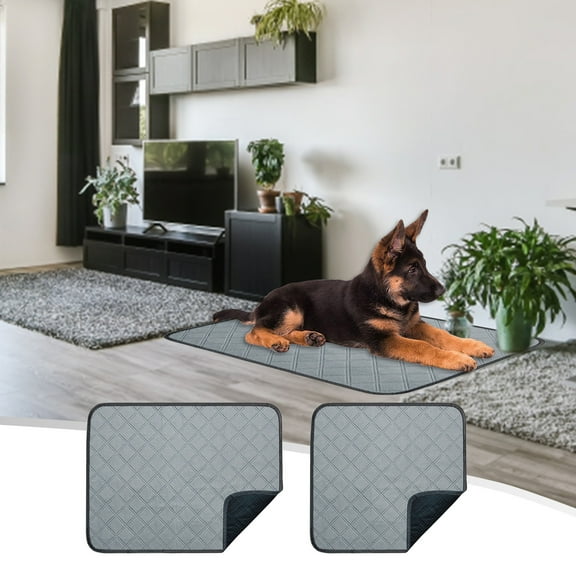 Super Absorbent Reusable Dog Pee Pads, 1 Pack Washable Puppy Training Pads for Urine Leakage Protection,New Release,Vsgery,cloth,Gray