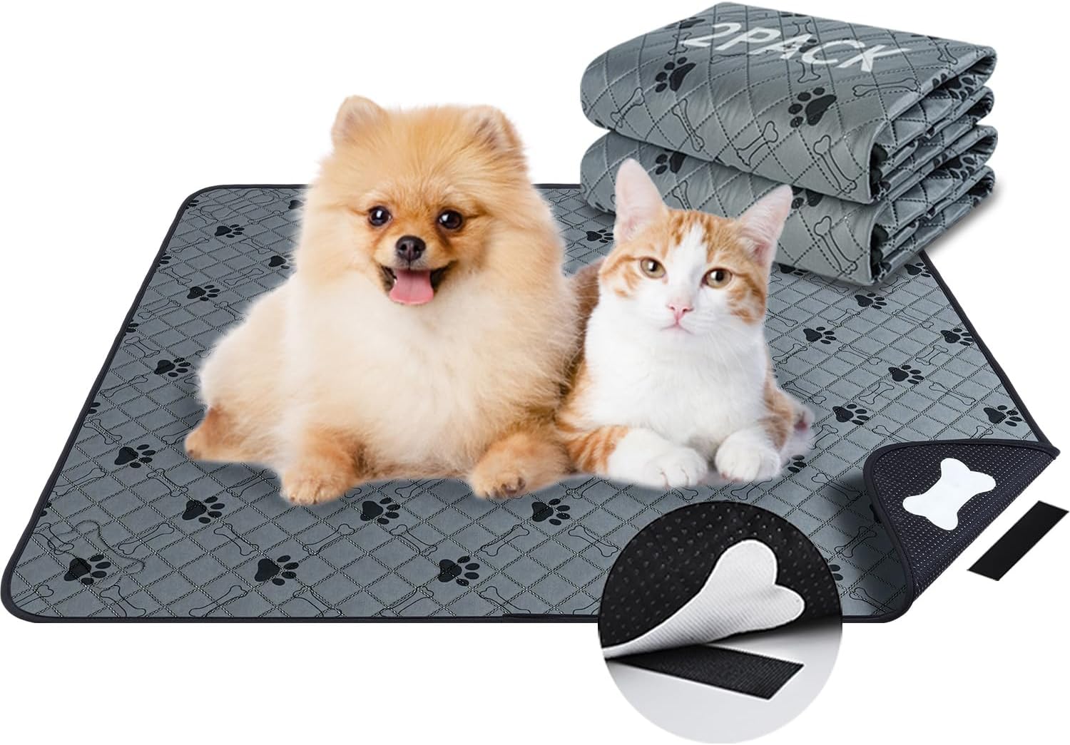 Super Absorbent Washable Pee Pads for Dogs4 Pack Superior Reusable