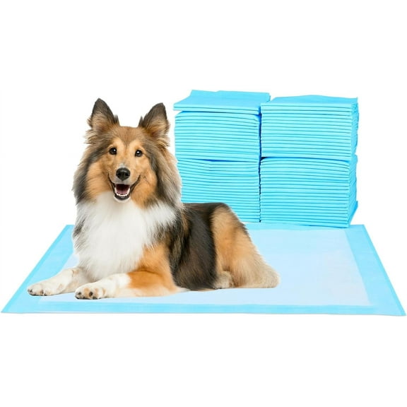 Super-Absorbent Waterproof Dog and Puppy Pet Training Pad, Housebreaking Pet Pad,Blue 23.6"x23.6"