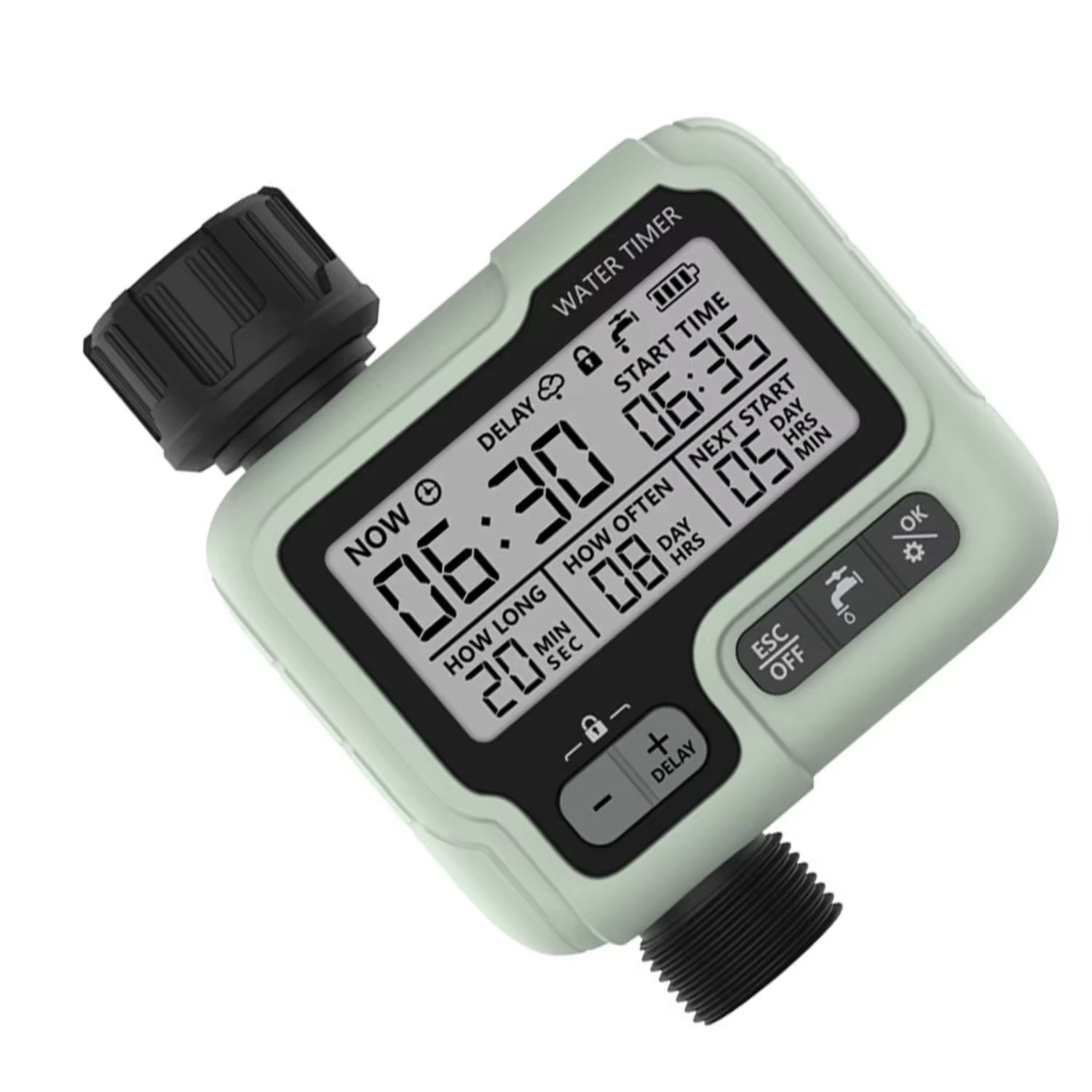 Super Adjustable 2Outlet Water Timer for Precise Outdoor Automatic