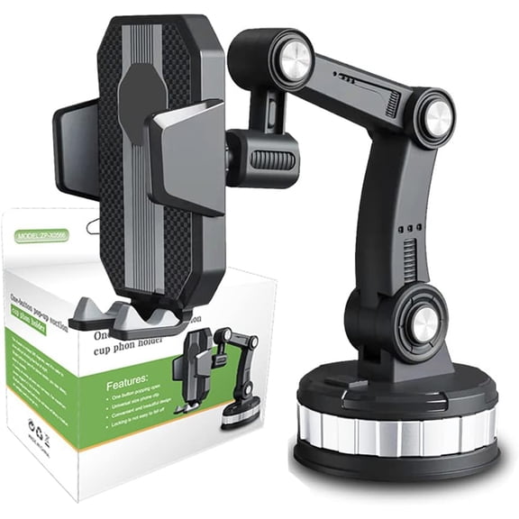 Super Adsorption Phone Holder, Mount for Car Center Console, Hands-Free Universal On-Board Suck Support Clamp Bracket Dashboard Windshield