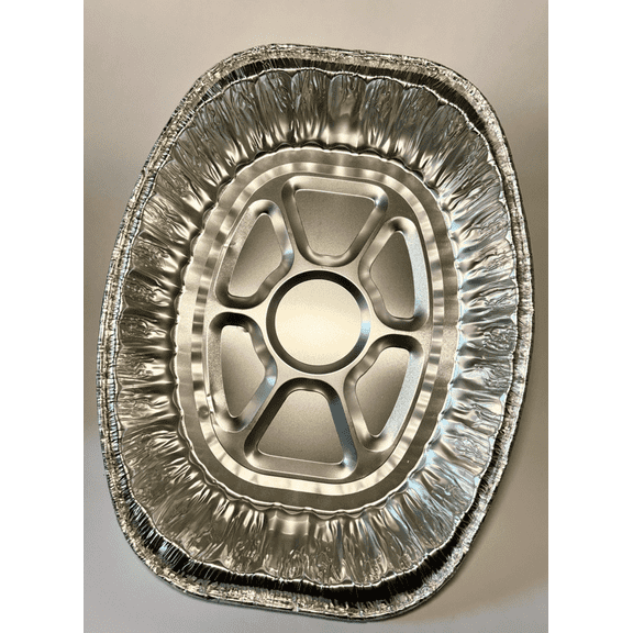 Super Aluminum Deep Oval Roaster Turkey Pan, 5 Count