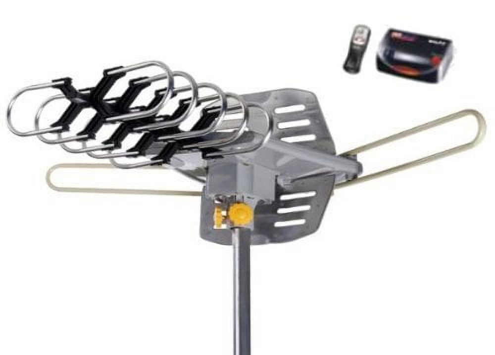 Super Amplified Outdoor Remote Controlled HDTV Antenna UHF/VHF FM Radio