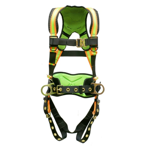 Super Anchor Safety 3-D Ring Fall Arrester Harness - TB3-6072-H Hi-Viz