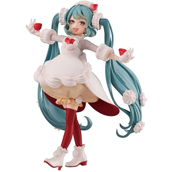 Super Anime Store Hatsune Miku Strawberry Sweet Sweets Figure, 6.7"