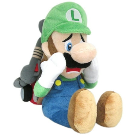 Super Anime Store Little Buddy Super Mario Series Scared Luigi W/ Strobulb Plush 10"