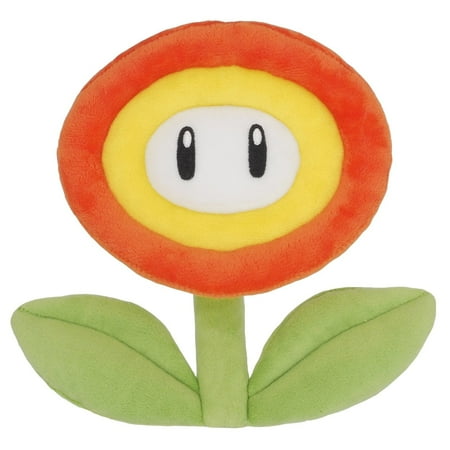 Super Anime Store Super Mario All Star Collection Fire Flower Plush, 7"