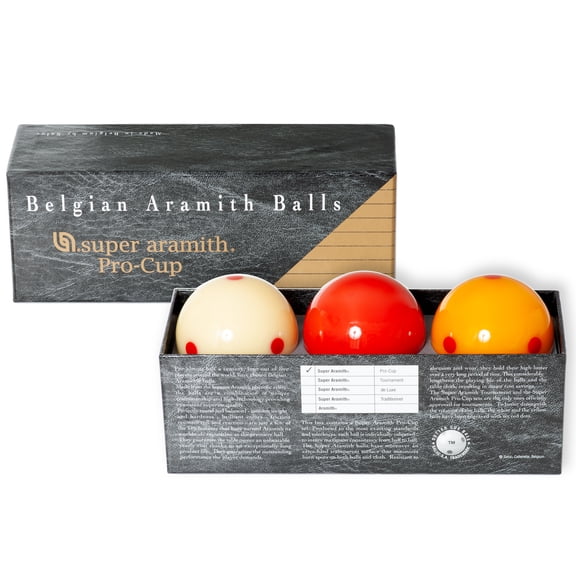 Super Aramith Pro-Cup Carom Ball set 61.5 mm
