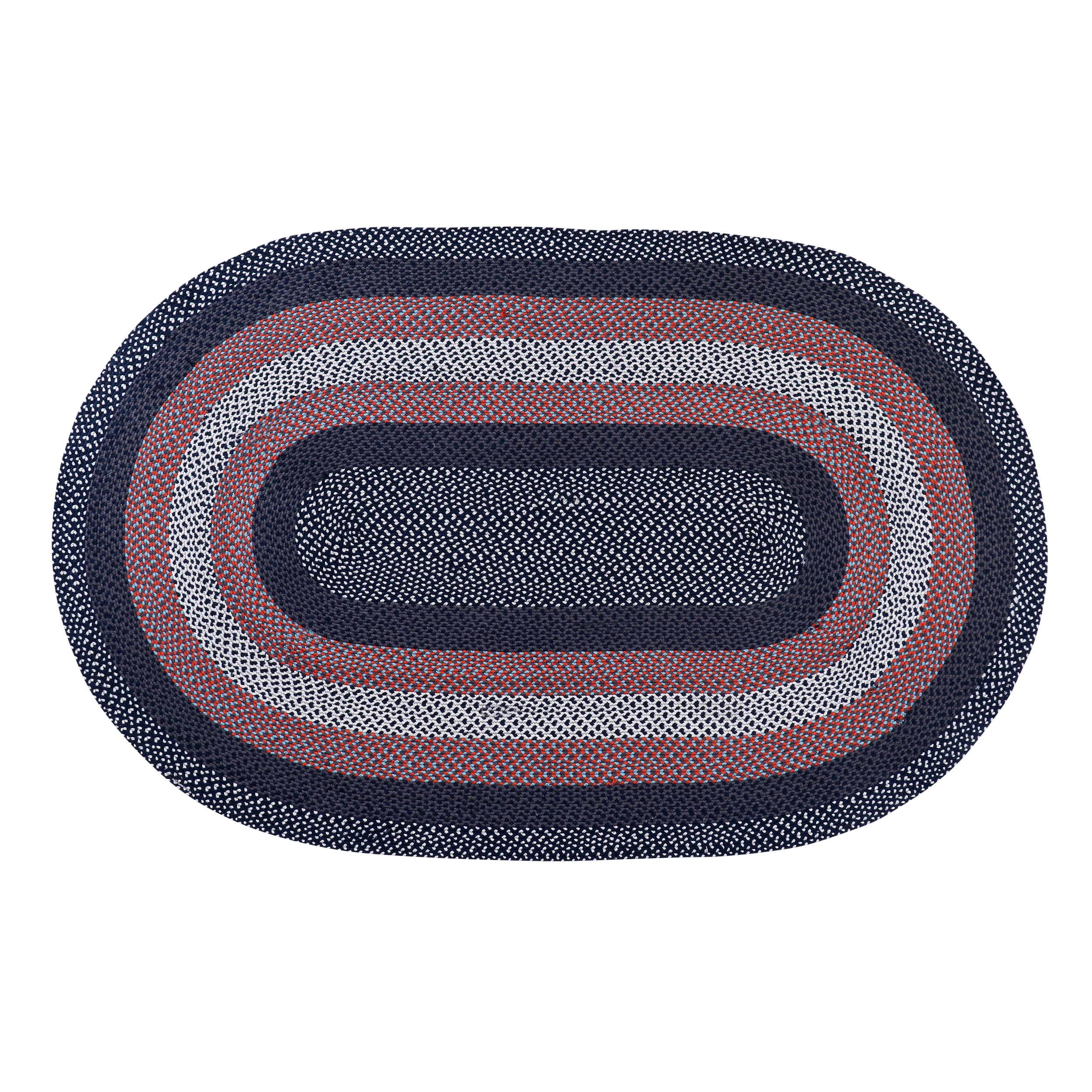 Super Area Rugs Bradford Indoor Outdoor Reversible Braided Rug 3' x 5 ...