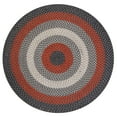 thumbnail image 1 of Super Area Rugs Bradford Indoor Outdoor Reversible Braided Rug 4' x 4' Round - Gray & Red, 1 of 5