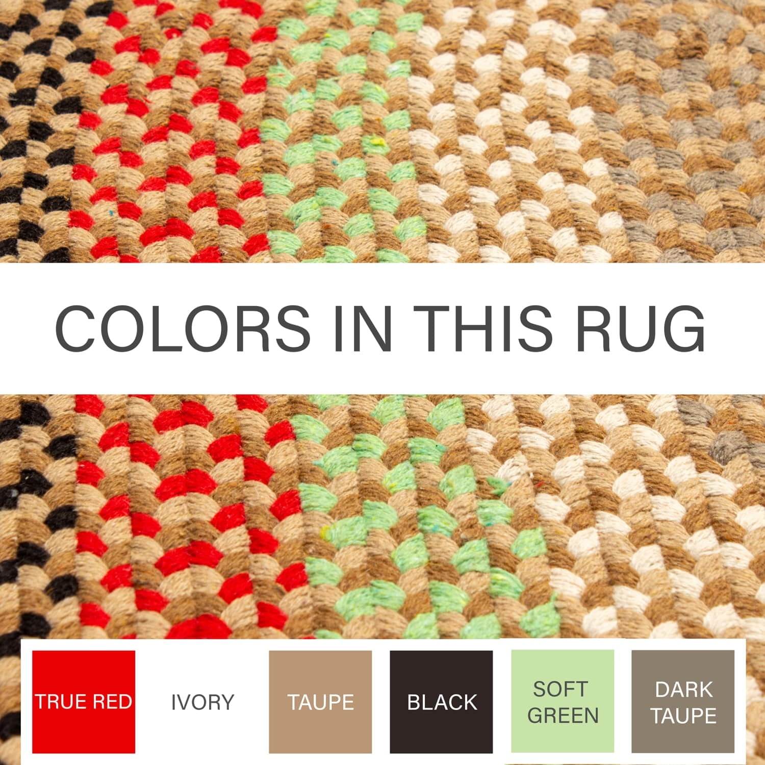 Handmade Earthtone Cotton Braided Runner Rug 2' x 6'