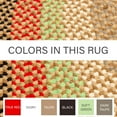 thumbnail image 1 of Super Area Rugs Braided Farmhouse Cotton Reversible Area Rug Earthtone - Runner 2' x 6', 1 of 5