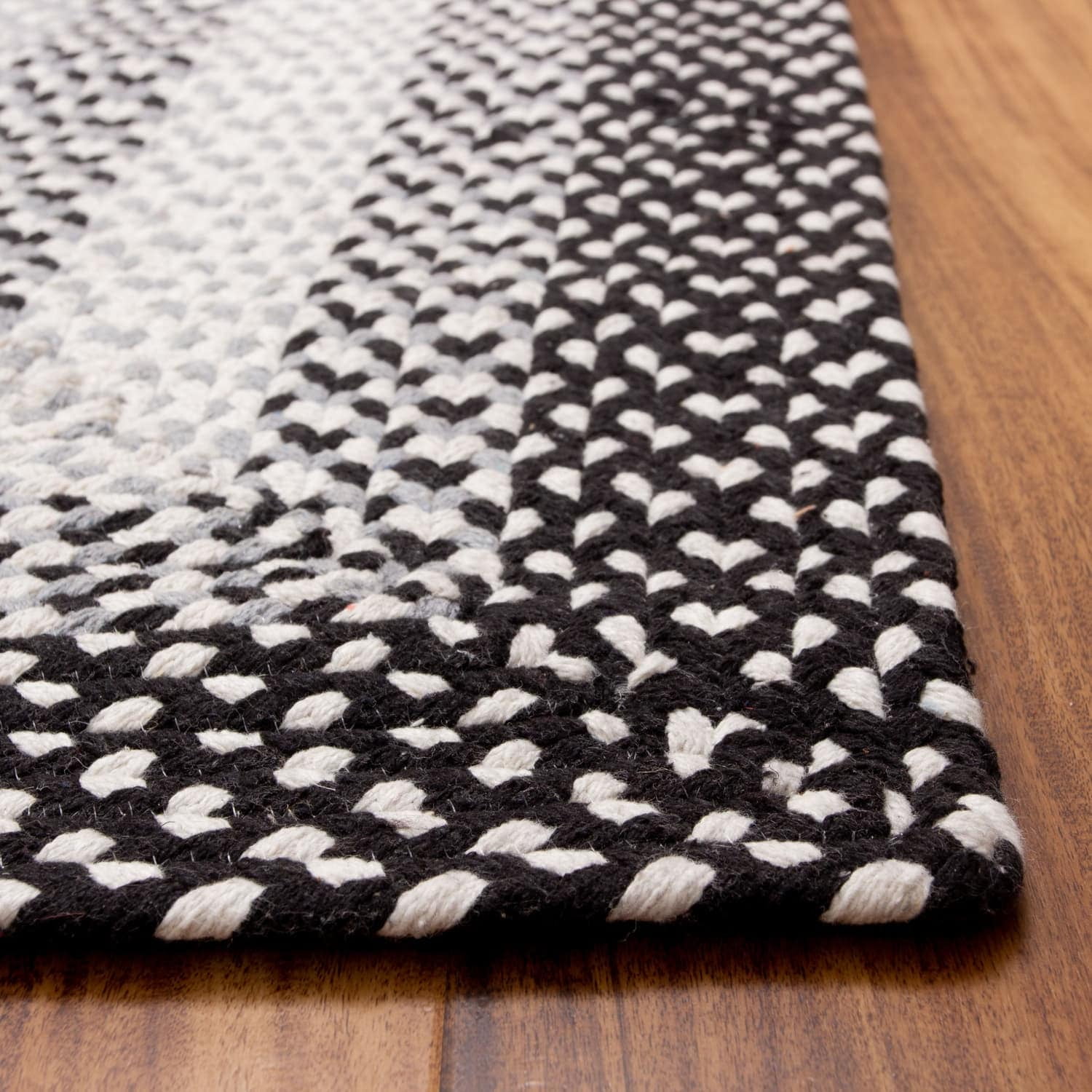Super Area Rugs Country Braided Farmhouse Cotton Reversible Area Rug ...